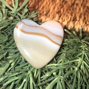 Brazilian Agate Stone Heart